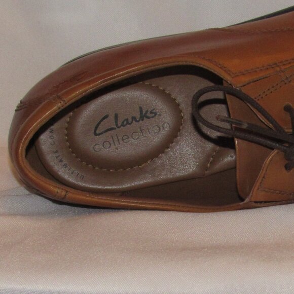New Without Box - Clarks Tan Tilden Walk Lace-Up Derbys Size 14 M - Picture 9 of 14